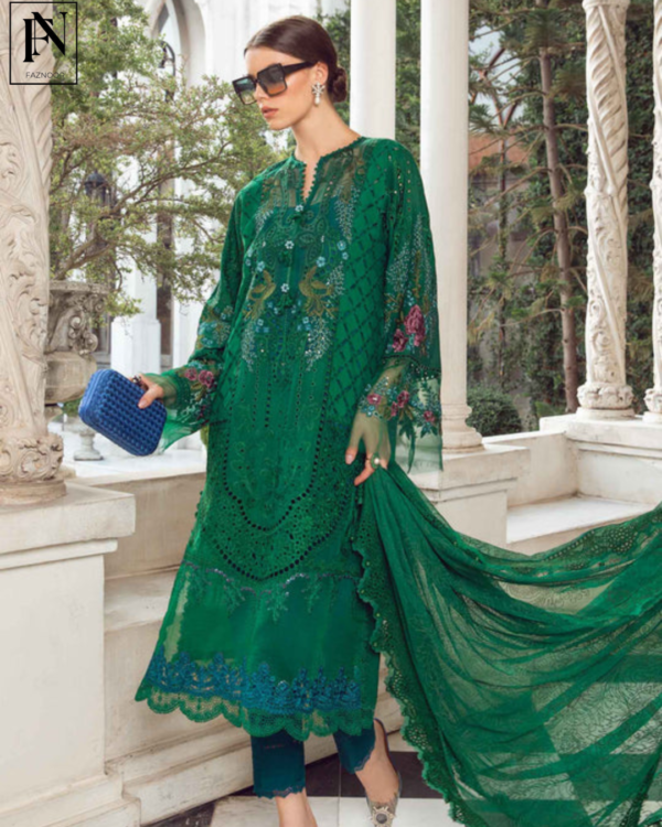 3 Piece - Unstitched Suit | Eid Lawn-24-02 - Image 8
