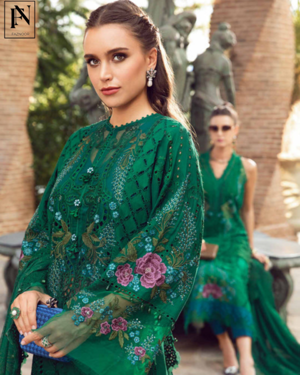 3 Piece - Unstitched Suit | Eid Lawn-24-02 - Image 7