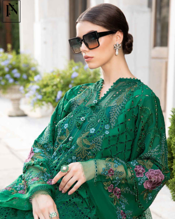 3 Piece - Unstitched Suit | Eid Lawn-24-02 - Image 5