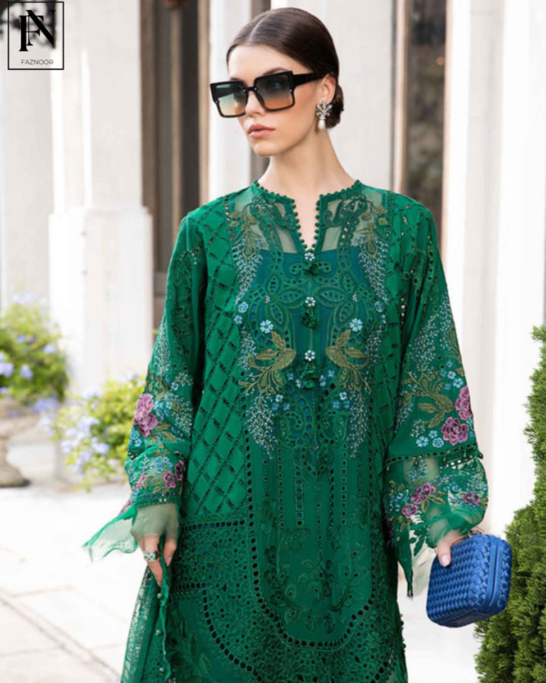 3 Piece - Unstitched Suit | Eid Lawn-24-02 - Image 6
