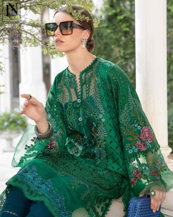 3 Piece - Unstitched Suit | Eid Lawn-24-02 - Image 4