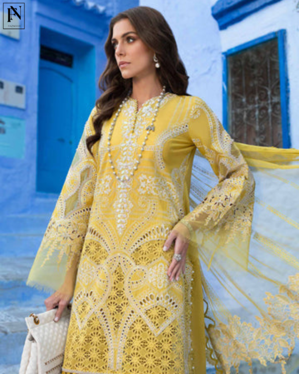 Maria B MB D-2512 Lime Yellow - Image 9