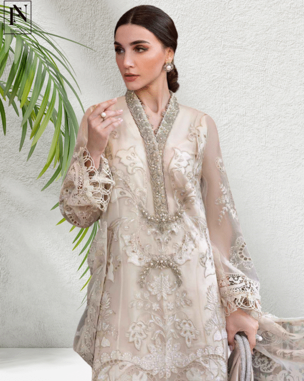 3 Piece Unstitched Embroidered Lawn SuitD-2506-A - Image 5