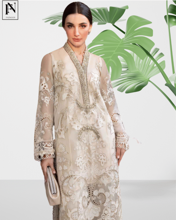 3 Piece Unstitched Embroidered Lawn SuitD-2506-A - Image 6
