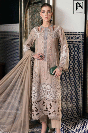 3 Piece Unstitched Embroidered Lawn Suit | D-2502-A