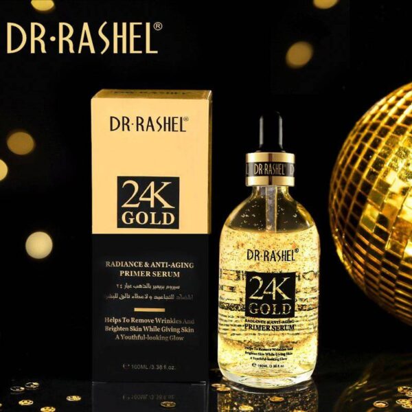 Dr.Rashel 24K Gold Radiance & Anti Aging Primer Serum - 100ml - Image 4
