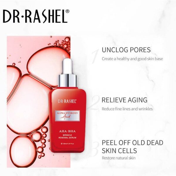 DR RASHEL Skin Care AHA BHA Miracle Renewal Rejuvenation Face Serum 30ml - Image 4