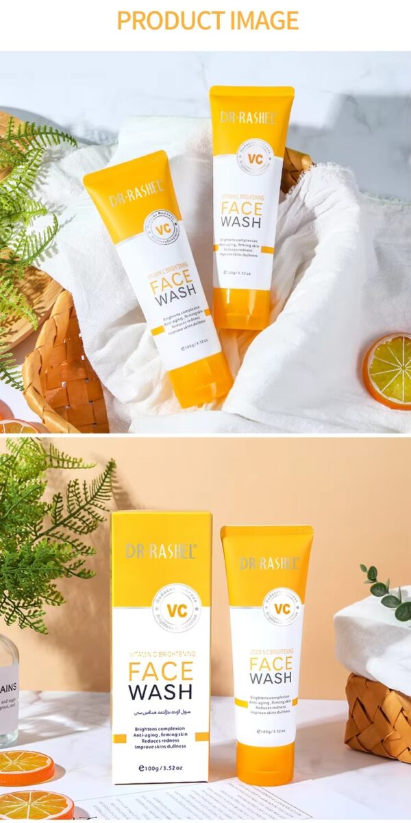 DR RASHEL Product Vitamin C Brightening Face Wash 100g - Image 7