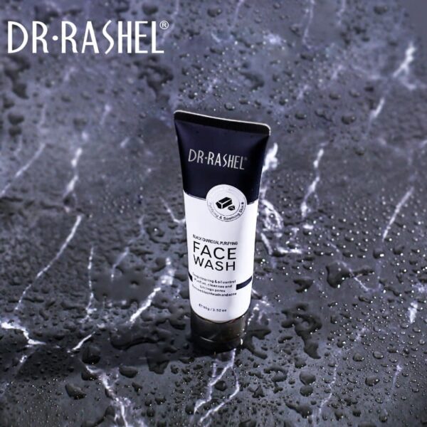 Dr.Rashel Black Charcoal Purifying Face Wash - 100g - Image 3