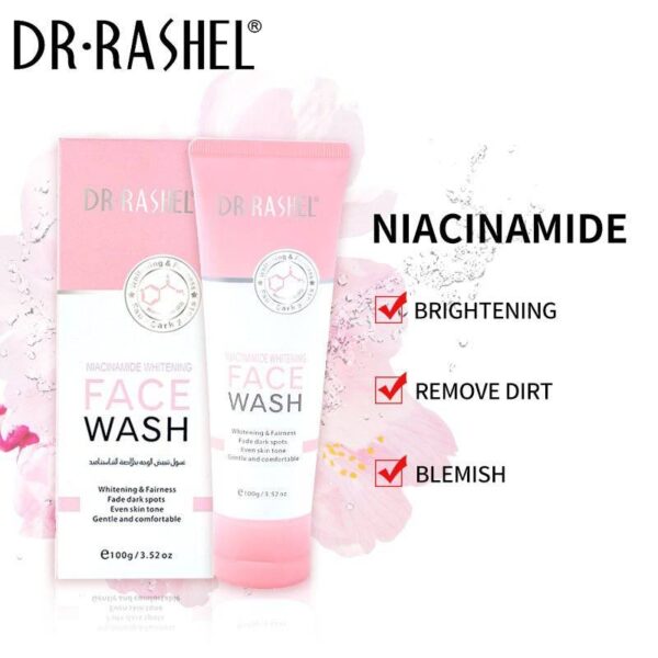 DR RASHEL Niacinamide Whitening Fade Dark Spots Face Wash 100g - Image 3